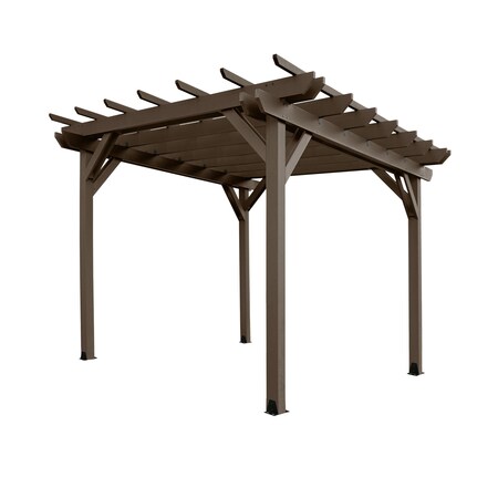 Highwood Usa Bodhi 12 x 12 Poly Outdoor Pergola Gazebo AD-PGLA1212-ACE
